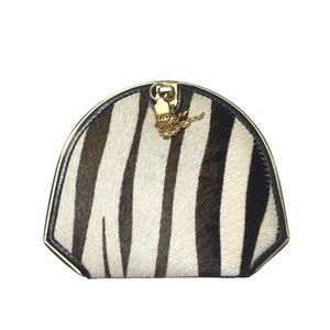 Dolphin lock small purse leather wallet